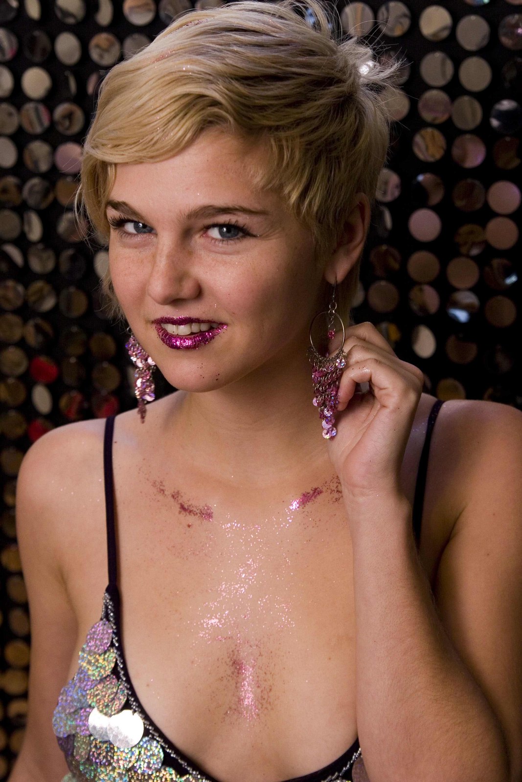 Chloe Camilla in glitter makeup, 2011